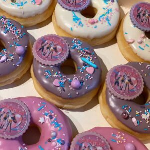 Donut met eetbare print