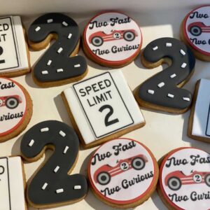 Koekje afgewerkt met fondant