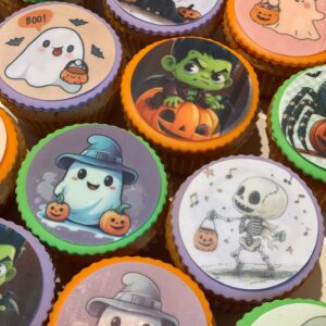 Cupcake met print Halloween